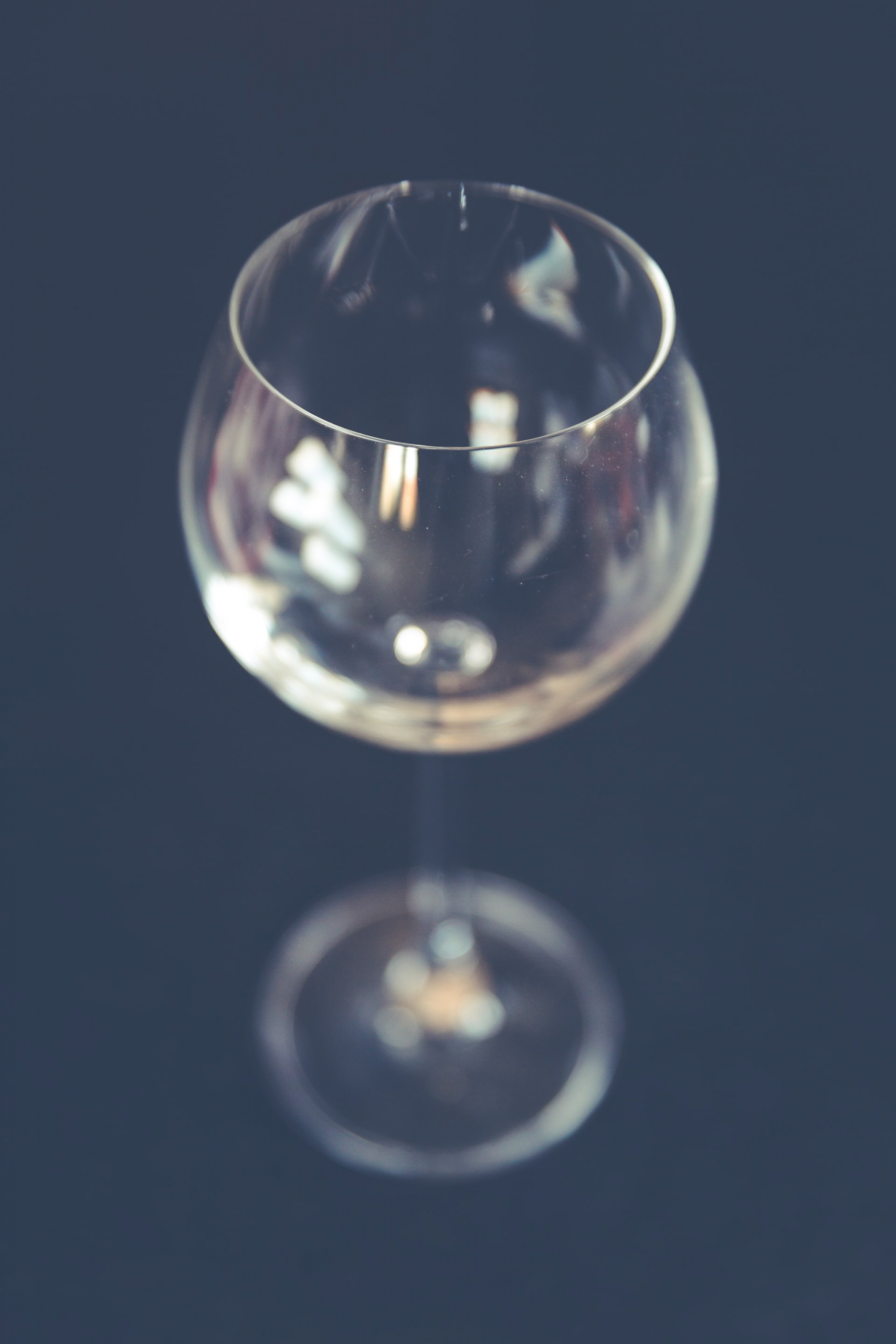 empty wine glass