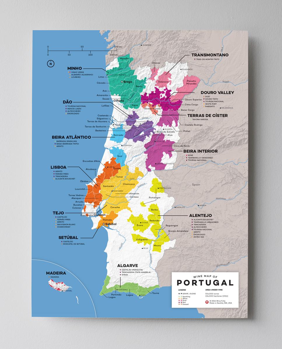 portugal wine map